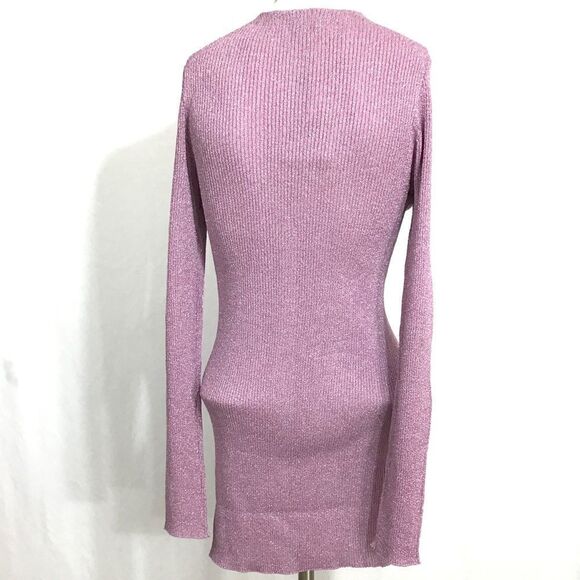 Opening Ceremony Purple Disco Rib Cardigan NWT Size M/L - Picture 3 of 7